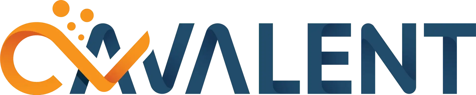Covalent logo in blue and orange