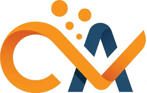 Covalent logo in blue and orange