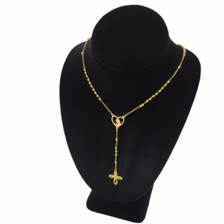 Virgin Mary rosary catholic prayer beads necklace
